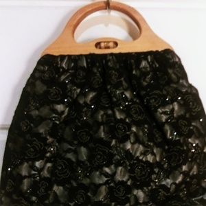 Black Lace Handbag
